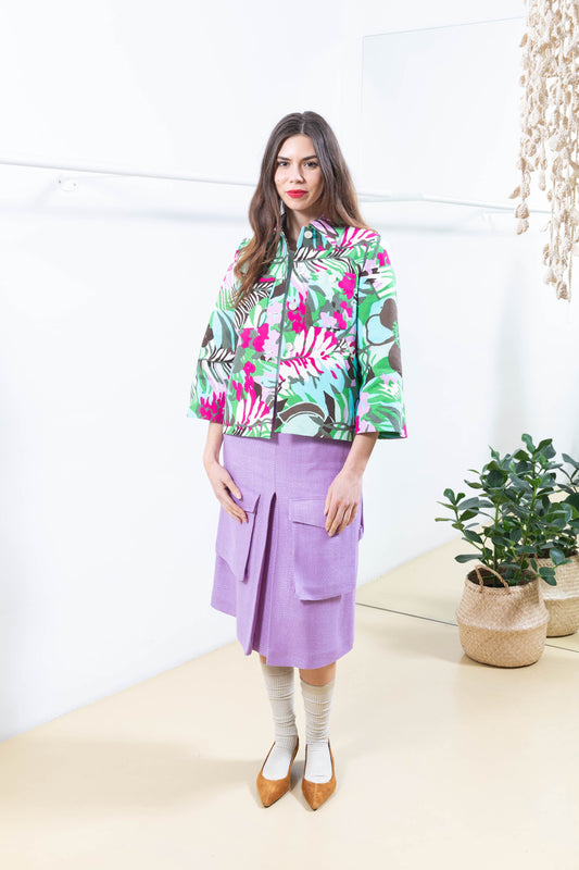 Multicolored Patterned Jacket