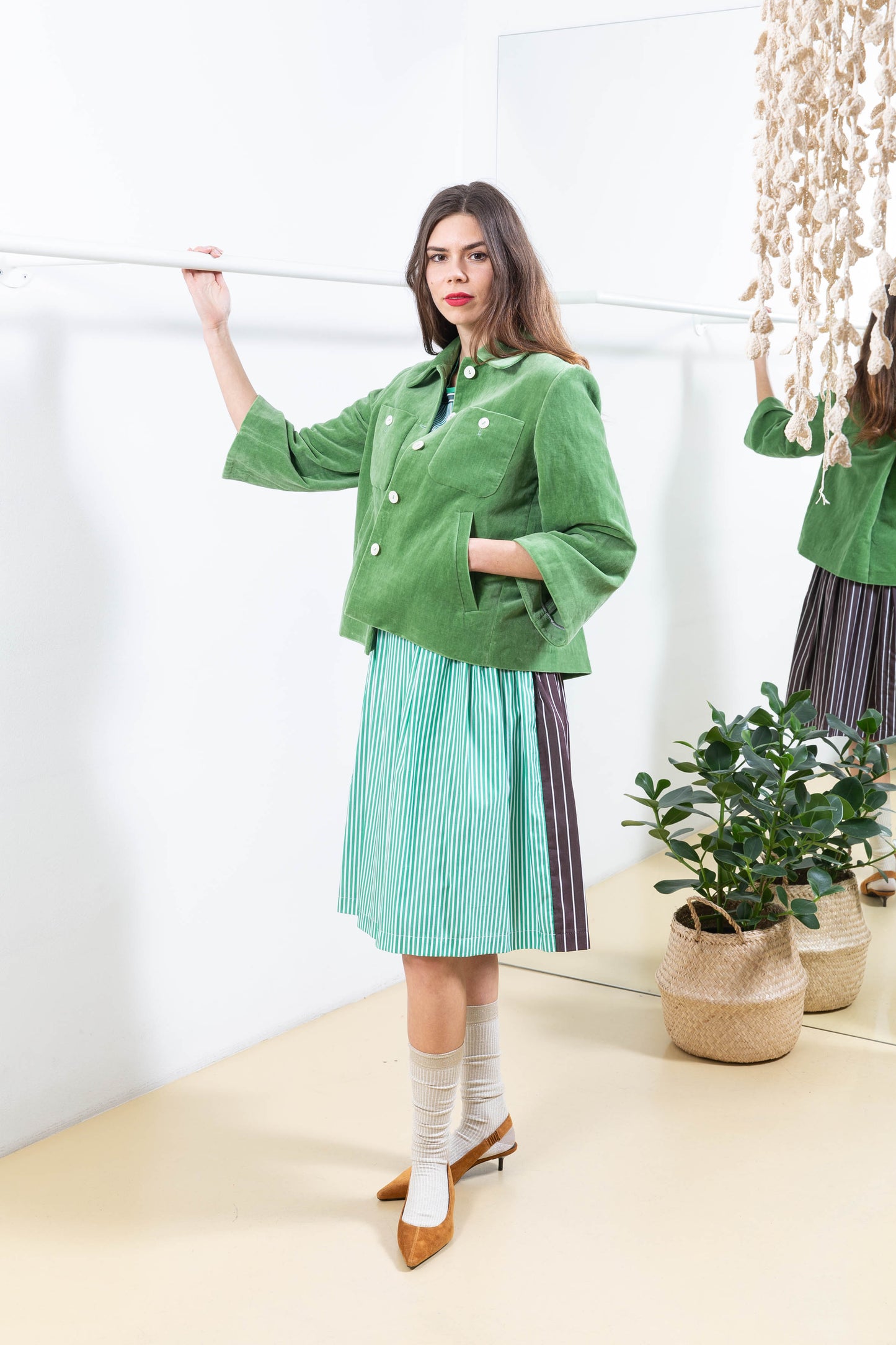 Green Velvet Jacket