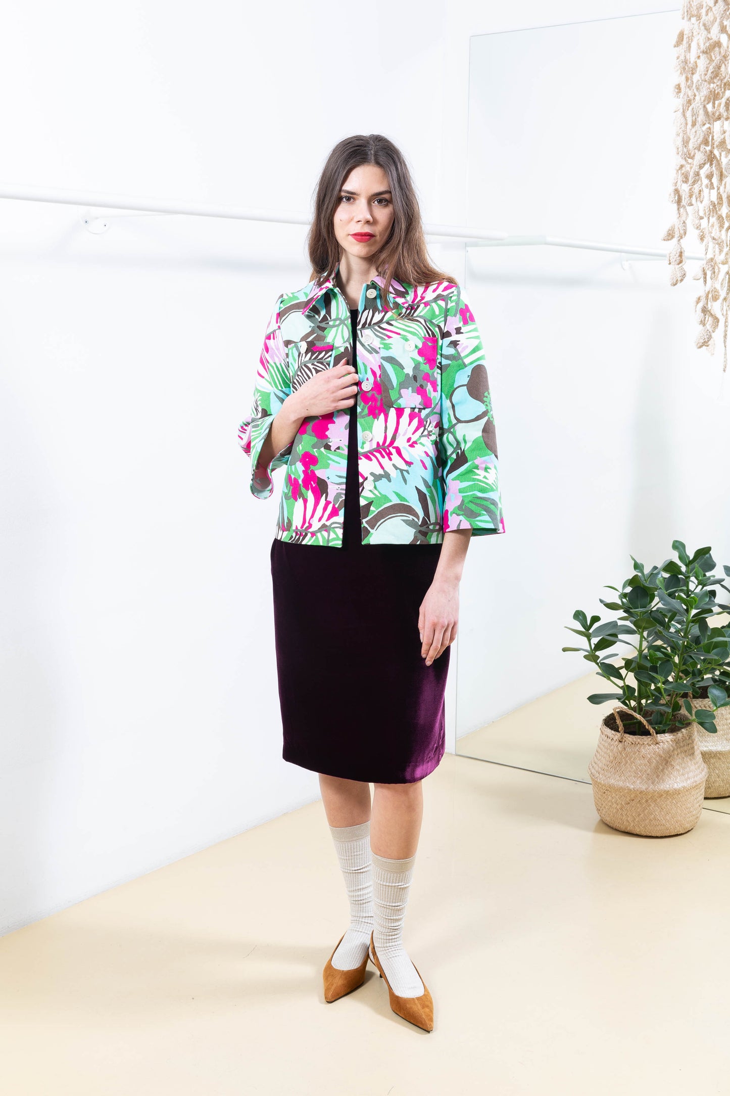 Multicolored Patterned Jacket